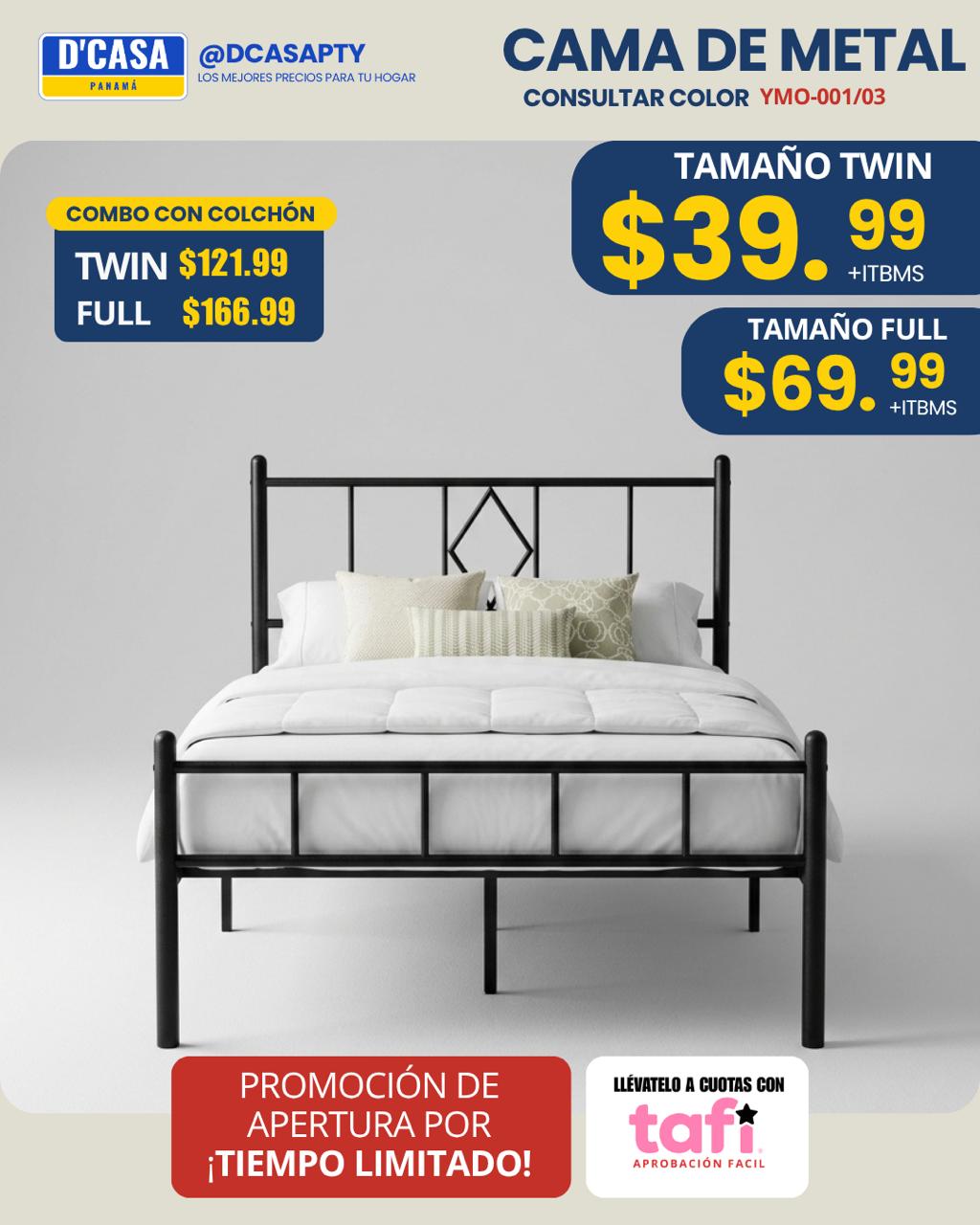 Cama de metal YMO — promoción de apertura